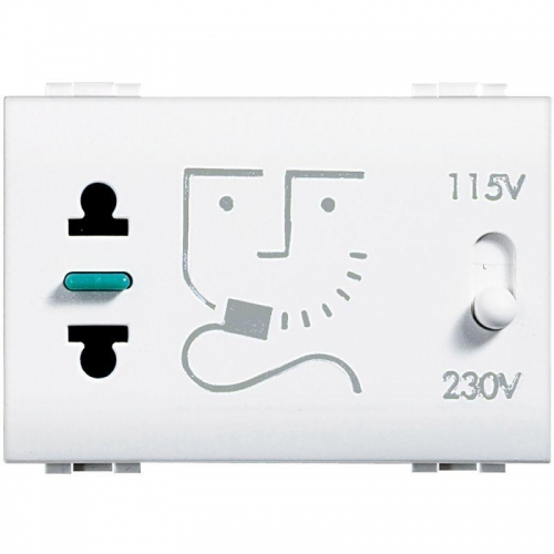Розетка LivingLight для бритв с изол. трансформатором питание 230В 50/60Гц Leg BTC N4177 1041939