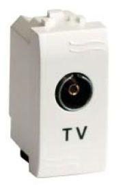 Розетка TV 1-м СП Brava 1мод. бел. ДКС 76721B 101244