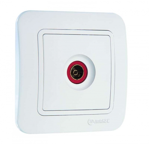 Розетка TV СП Lillium бел./бел. MAKEL 70007 227612