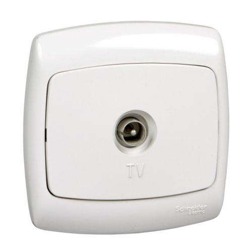 Розетка TV СП Рондо бел. SchE RAT-1-BI (РАТ-1-би) 26029