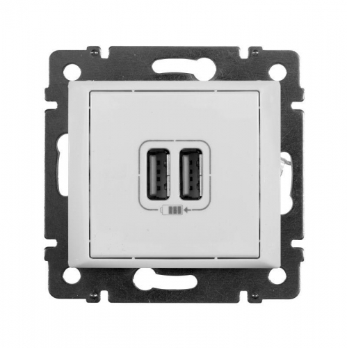 Розетка USB 2-м СП Valena бел. Leg 770470 299324