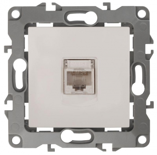 Розетка информационная RJ45 12-3107-02 сл. кость ЭРА Б0014724 1193637