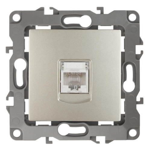 Розетка информационная RJ45 12-3107-04 шампань ЭРА Б0014726 1193639