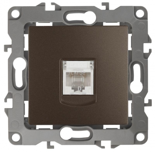 Розетка информационная RJ45 12-3107-13 бронза ЭРА Б0019351 1193643