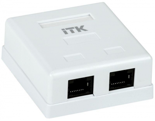 Розетка информационная ОП RJ45 CS2-1C5EU-22 CAT.5E 2-порта ITK CS2-1C5EU-22 295440