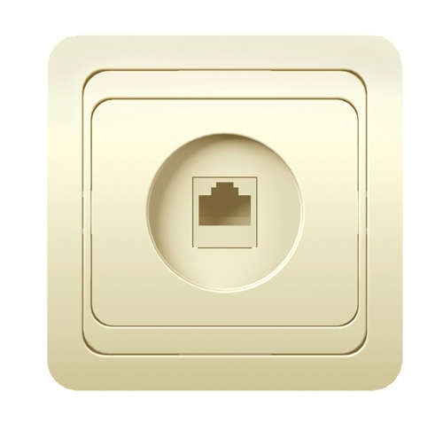 Розетка компьютерная 1-м СП Classic крем. POWERMAN 1156520 67965