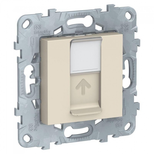 Розетка компьютерная UNICA NEW RJ45 одиноч. кат.5е UTP беж. SchE NU541144 1239975