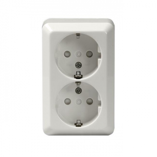 Розетка ОП Jussi Double Schuko 16А 250В с заземл. бел. ABB 232EA 208096