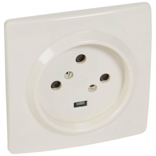 Розетка силовая 20А 380Вт 3P+E IP44 сл. кость Leg 055455 101185