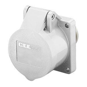 Розетка скрыт. уст. 16А 40-50В 2P прямая IP44 Mennekes 604 92204