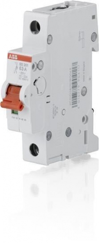 Рубильник 1п SD201/16 рычаг красн. ABB 2CDD281101R0016 378547