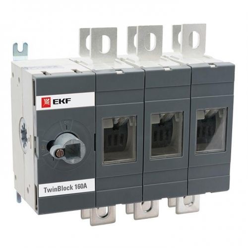 Рубильник 3п 630А реверсивный без рукоятки управления TwinBlock EKF tb-s-630-3p-rev 476881