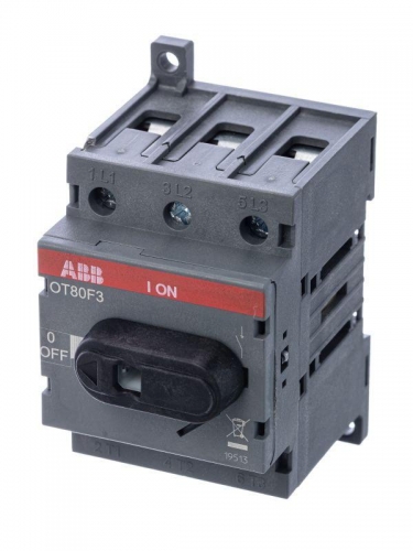 Рубильник 3п OT80 F3 80А (75А AC23) ABB 1SCA105798R1001 144836