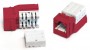 Вставка KJNE-8P8C-C6-90-RD Keystone Jack RJ45(8P8C) кат.6 110 IDC заделка с помощью NE-TOOL красн. Hyperline 212412 1201590