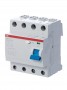 Выключатель дифференциального тока (УЗО) 4п 63А 30мА тип AC F204 ABB 2CSF204001R1630 25270