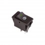 Выключатель клавишный 12В 35А (4с) ON-OFF с зел. LED подсветкой (ASW-17D) Rexant 36-4441 499646