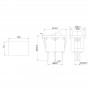 Выключатель клавишный 250В 6А (3с) ON-OFF син. с подсветкой Mini (RWB-206 SC-768) Rexant 36-2151 499634