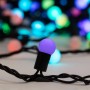 Гирлянда "LED ШАРИКИ" 20мх1.75см 200LED 48Вт 220В IP44 24В мульти. NEON-NIGHT 303-529 162048