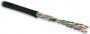 Кабель UTP 4-C5E-SOLID-OUTDOOR-40-500 витая пара UTP (U/UTP) кат. 5e 4х2х0.5 (24 AWG) ож (solid) для внешней прокладки (+60 град.C -40 град.C) PE (500м) (м) Hyperline 49118 291283