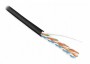 Кабель UUTP4-C5E-S24-IN-PVC-BK-305 витая пара U/UTP кат. 5e 4 пары (24 AWG) ож (solid) PVC (-20 – +75град.С) черн. (305м) Hyperline 42015 424920