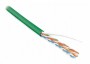 Кабель UUTP4-C5E-S24-IN-PVC-GN-305 витая пара U/UTP кат. 5e 4 пары (24 AWG) ож (solid) PVC (-20 – +75град.С) зел. (305м) Hyperline 42013 424918