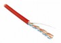 Кабель UUTP4-C5E-S24-IN-PVC-RD-305 витая пара U/UTP кат. 5е 4 пары (24 AWG) ож (solid) PVC (-20град.С – +75град.С) красн. (305м) Hyperline 42012 422322