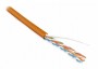 Кабель витая пара UUTP4-C5E-S24-IN-PVC-OR-305 U/UTP кат.5e 4 пары (24 AWG) ож (solid) PVC оранж. (уп.305м) Hyperline 42016 1201690
