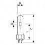 Лампа газоразрядная металлогалогенная MASTERC CDM-T 250W/830 250Вт капсульная 3000К G12 PHILIPS 871150020801915 263210