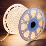 Лента светодиодная SMD5730 6.5x17мм 120LED/м 220В IP67 тепл. бел. (уп.100м) Neon-Night 142-704 1250797