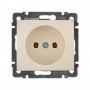 Механизм розетки 1-м СП Valena 16А IP21 без заземл. сл. кость Leg 774316 33823