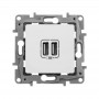 Механизм розетки USB Etika 2мод. 240В/5В 2400мА бел. Leg 672294 437661