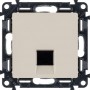 Механизм розетки комп. 1-м Valena Life RJ45 CAT.5E UTP с лицевой панелью сл. кость Leg 753540 1181864