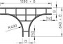 Ответвитель T-образный горизонт. для лестн. лотка осн. 400х45 LT 440 FT OBO 6205658 213576