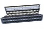 Патч-панель PP3-19-48-8P8C-C6-110D 19дюйм 2U 48 портов RJ45 кат.6 Dual IDC ROHS черн. (задн. каб. организат. в компл.) Hyperline 246108 1145908