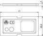 Перегородка для монтаж. коробки GB2/3 полиамид GB23 TW черн. OBO 7407280 1137959