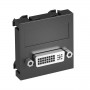 Рамка Modul45 мультимедийная DVI MTG-DVI S SWGR1 черн. OBO 6104733 357954
