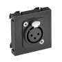 Рамка Modul45 мультимедийная XLR MTG-X3F L SWGR1 черн. OBO 6105213 358038