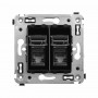 Розетка 2-м СП RJ-45 кат.5e Avanti "Черный квадрат" ДКС 4402464 1236250
