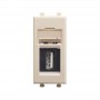 Розетка USB 2.0 1мод. Avanti "Ванильная дымка" модульная тип А-А ДКС 4405401 1236343